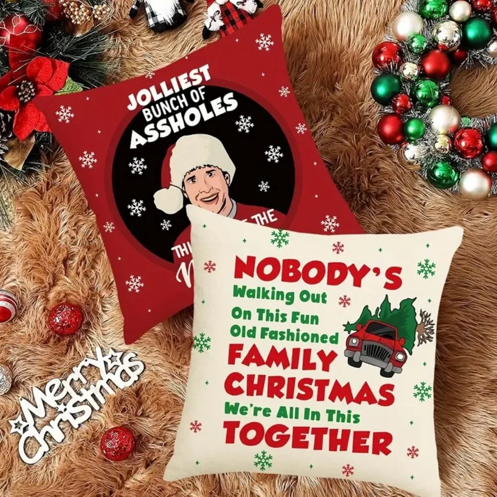 Christmas Vacation Pillow Covers, NWT
